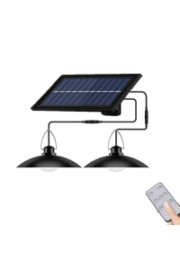 Güneş Enerjili Ev Çardak Oda Aydınlatması 2li Uzaktan Kumandalı 5500 Mah